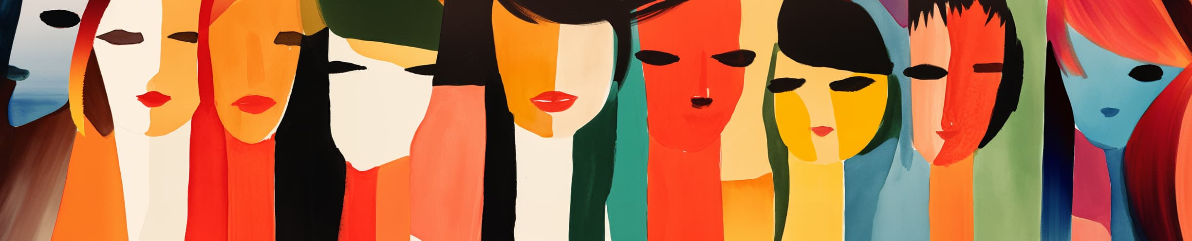 Art portrait banner