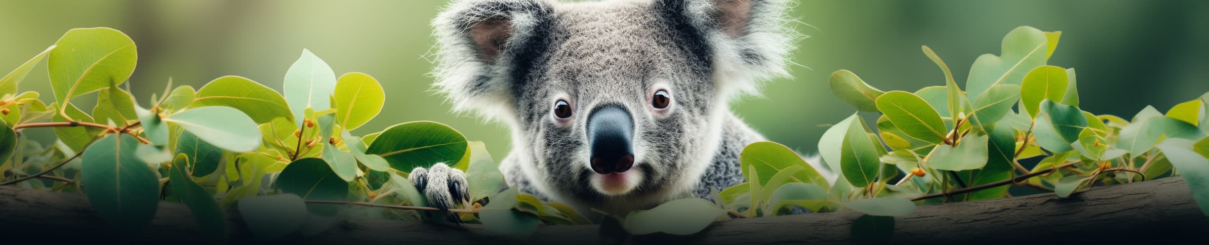 Koala looking at camera