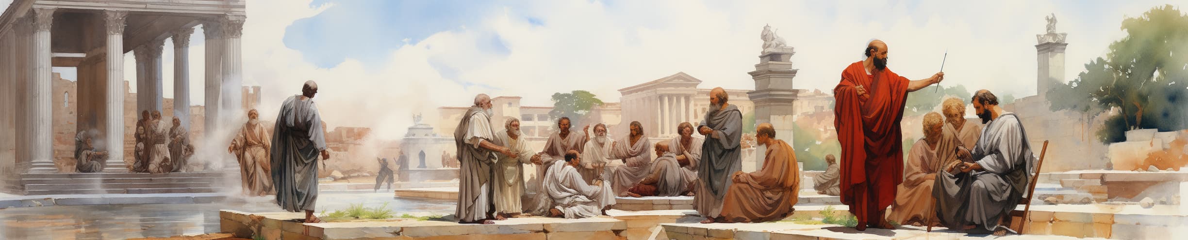 group of philosophers debating