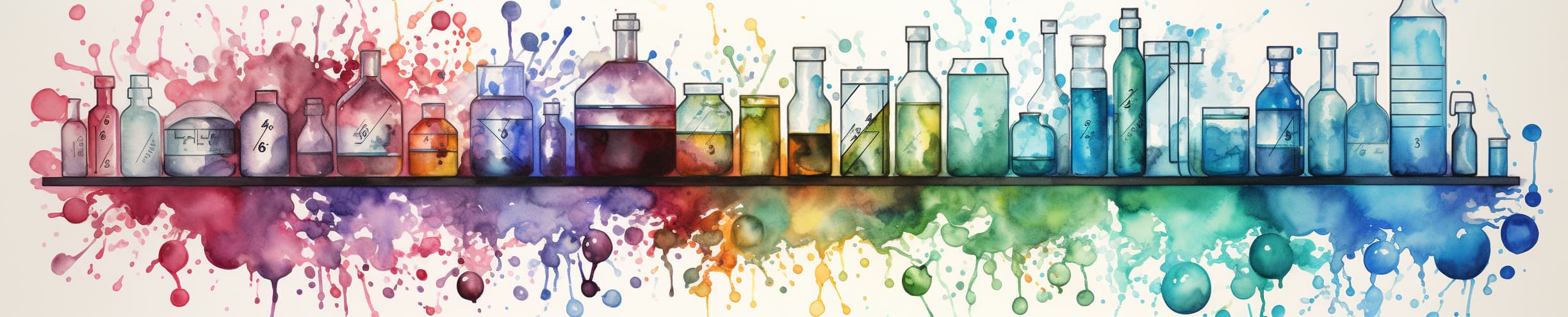 multicolor painting of jars