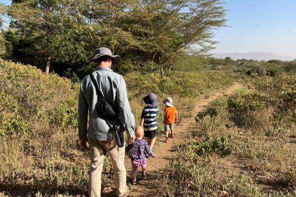 Bryce Noblit and family in Kenya