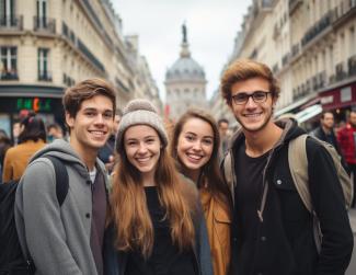 students in paris