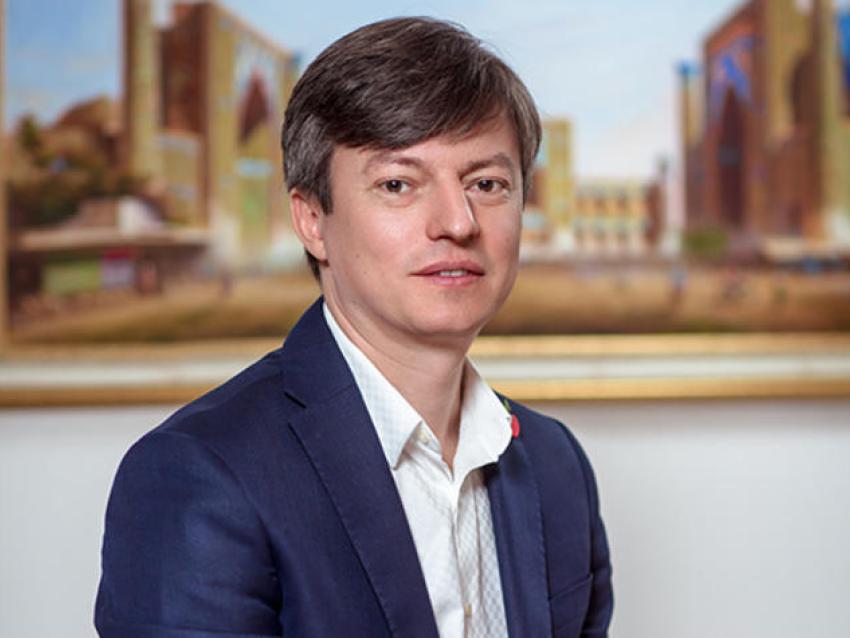 Dmitry Revin smiling to camera
